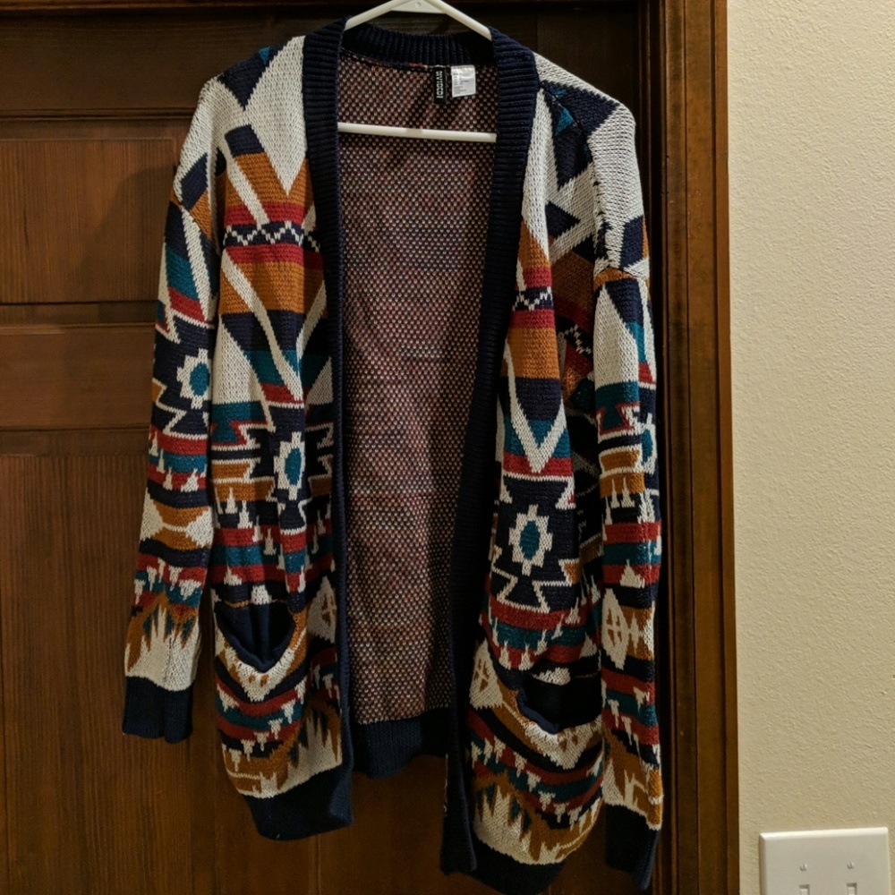 H & M Tribal Print Sweater